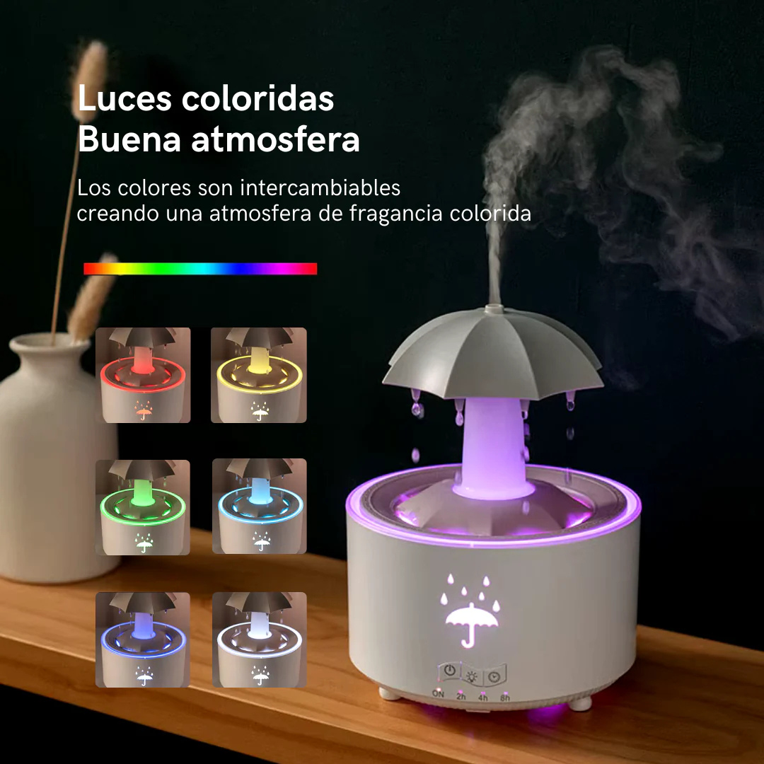 Humidificador con Efecto de Lluvia